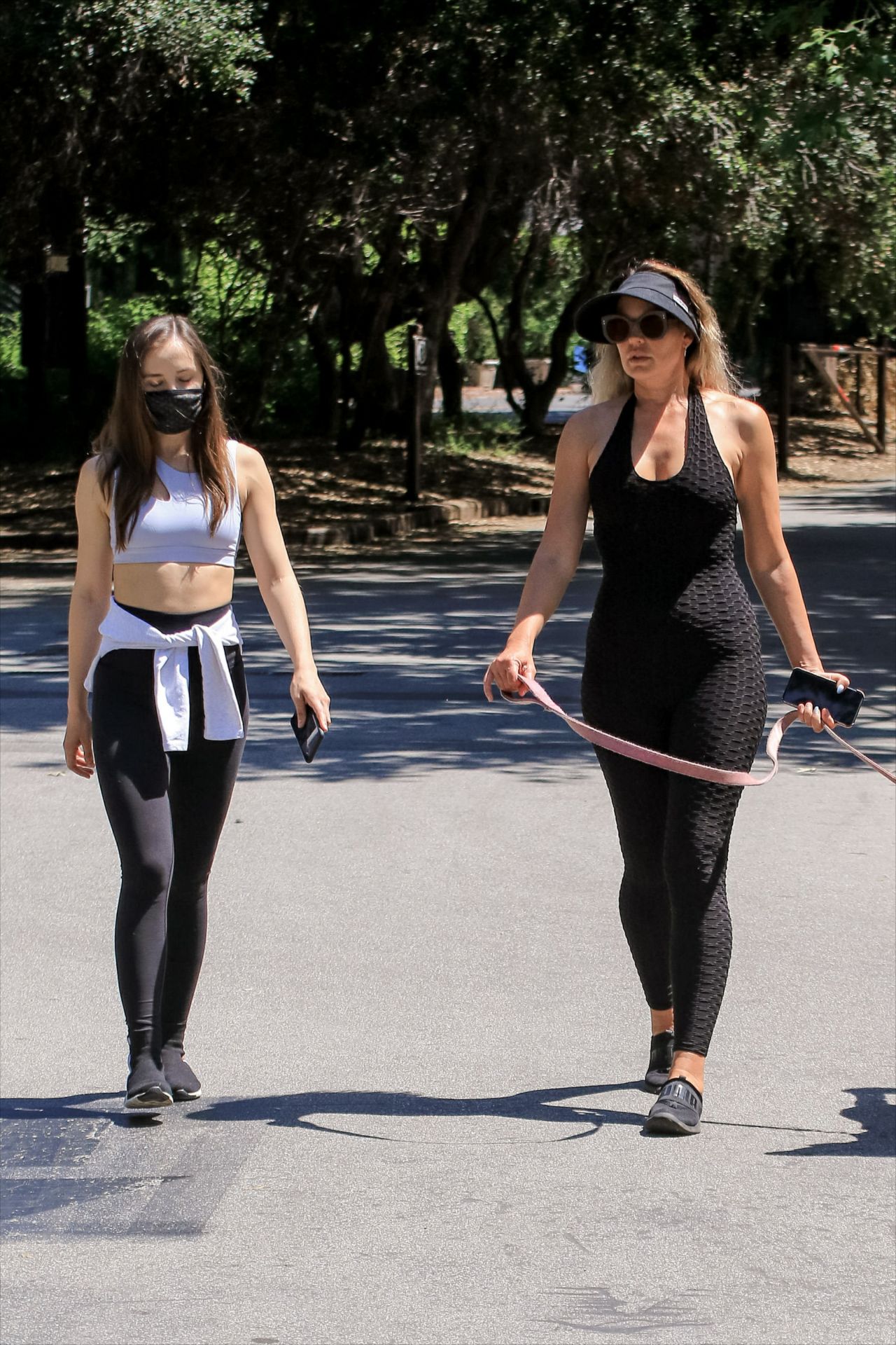 Natasha Alam and Anna Walt - Walking Dog in LA 05/27/2020 • CelebMafia