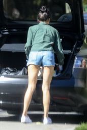 Nina Dobrev Shows Off Her Legs in a Pair of Short Shorts - Santa Monica 05/02/2020