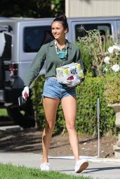Nina Dobrev Shows Off Her Legs in a Pair of Short Shorts - Santa Monica 05/02/2020
