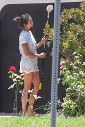 Nina Dobrev Street Outfit - Outside Her House in West Hollywood 05/28/2020