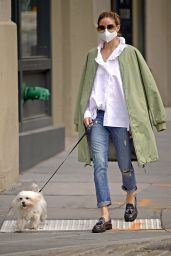 Olivia Palermo Street Style - Walking Her Dog 05/19/2020 • CelebMafia