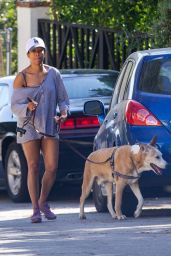 Regina King - Takes Her Dog Out for a Walk in LA 05/02/2020