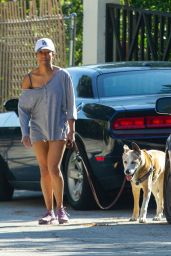 Regina King - Takes Her Dog Out for a Walk in LA 05/02/2020