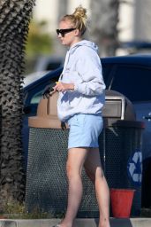 Sophie Turner - Walking on the Beach in Santa Barbara 05/25/2020