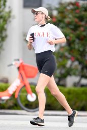Toni Garrn in Biker Shorts - Morning Jog in NY 05/05/2020