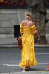 Vogue Williams in Yellow Maxi Dress 05/24/2020
