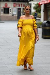 Vogue Williams in Yellow Maxi Dress 05/24/2020
