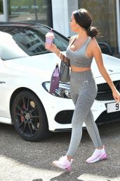 Yazmin Oukhellou in Workout Outfit - Cockfosters London 05/23/2020
