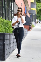 Alessandra Ambrosio at a Gym in Brentwood 06/17/2020