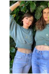 Alexandra Daddario and Kate Easton - Matching Outfits May 2020