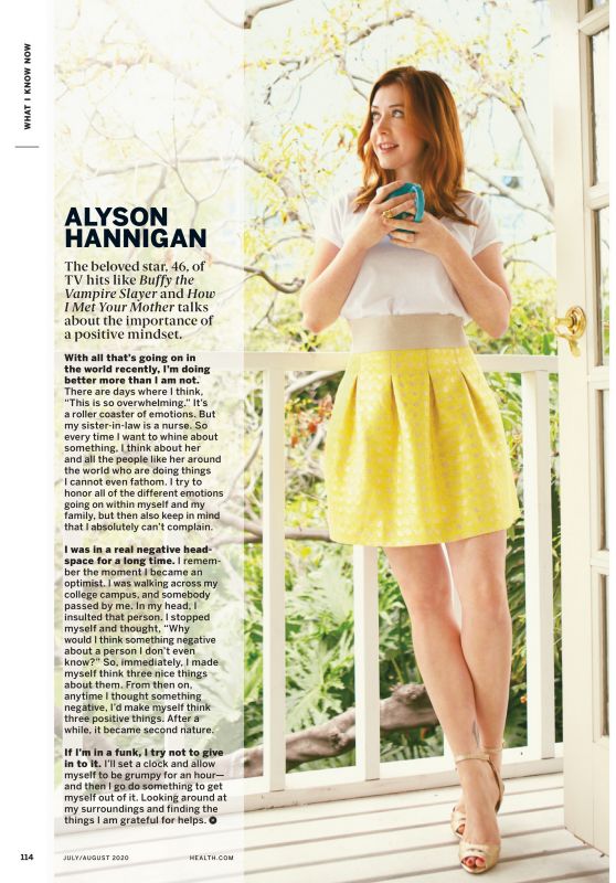 Alyson Hannigan - Health Magazine July/August 2020 Issue