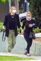 Ariel Winter in Black Leggings and Tight Top - Visiting a Skin Care Clinic in West Hollywood 06/05/2020