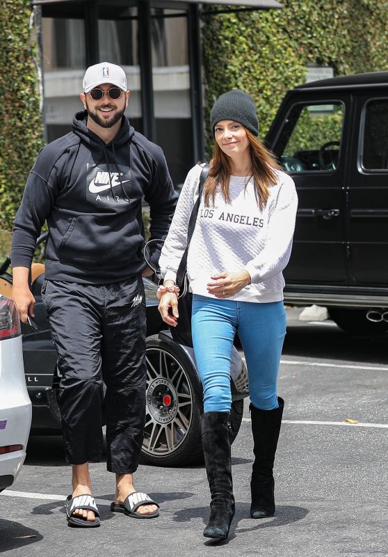 Ashley Greene With Her Husband Paul Khoury at South Beverly Grill in Beverly Hills 06/18/202