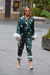 Ashley Robert in Silk Pyjama Suit - Arriving at the Global Radio Studios in London 06/19/2020