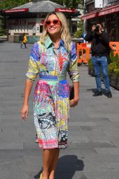 Ashley Roberts in Elegant Printed Midi Dress 06/09/2020