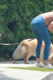 Aubrey Plaza - Takes Her Dogs For a Walk in Los Feliz 06/06/2020