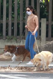 Aubrey Plaza - Takes Her Dogs For a Walk in Los Feliz 06/06/2020