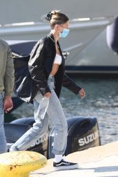 Bella Hadid and Hailey Bieber on Their Way Home From Sardinia 06/27/2020