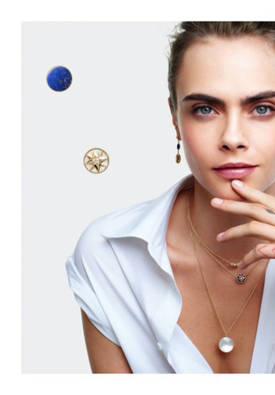 Cara Delevingne - Rose de Vents Jewelry Collection Campaign for Dior 2020