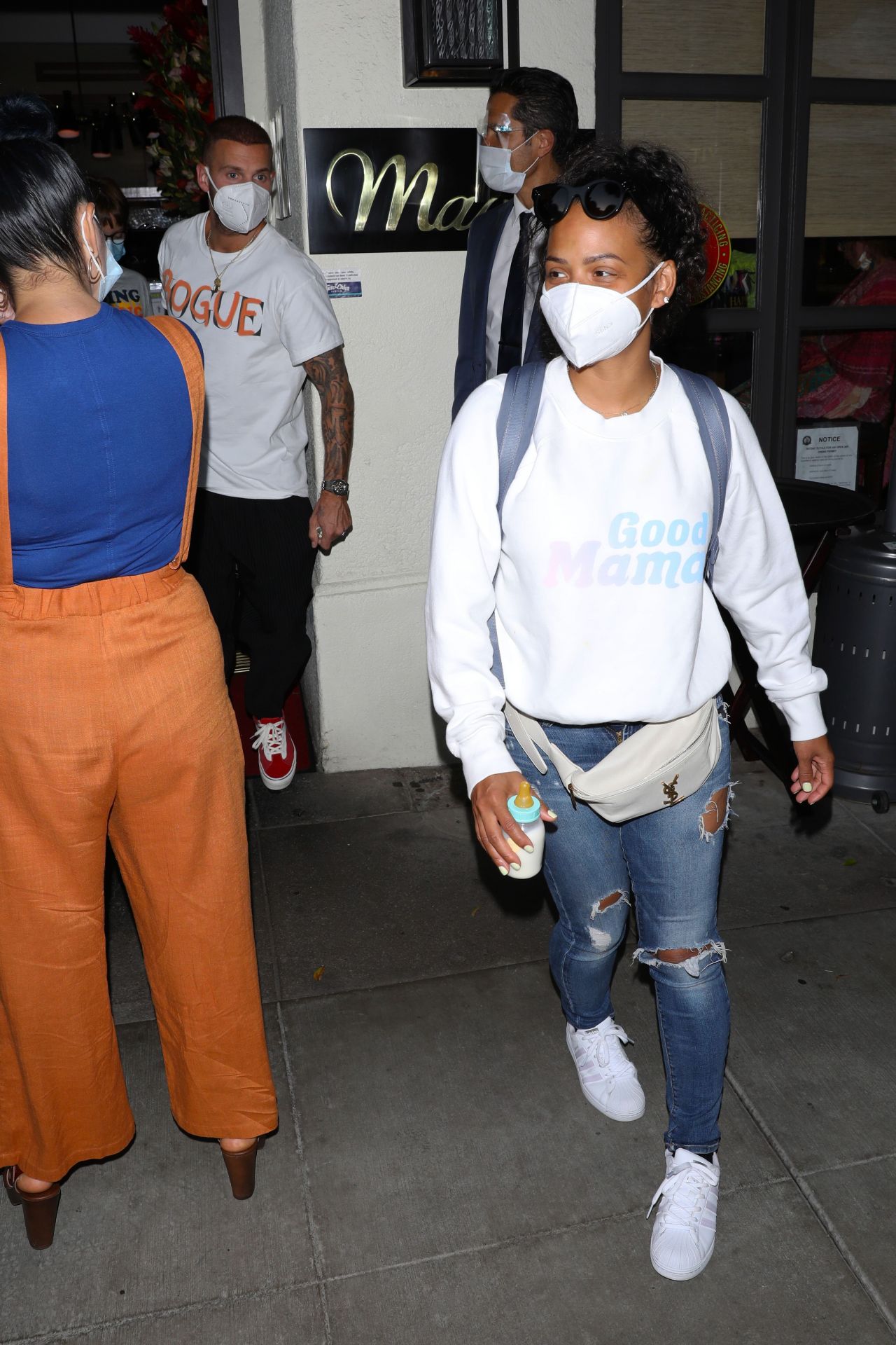 Christina Milian at Madeo Restaurant in Beverly Hills 06/17/2020 ...