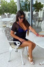 Claudia Romani at the Faena Hotel SPA Deck 06/24/2020