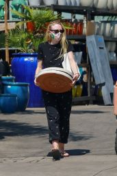 Dakota Fanning - Outside a Plant Nursery in LA 06/04/2020