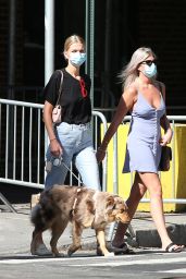 Daphne Groeneveld - Walks Her Dog in New York City 06/24/2020