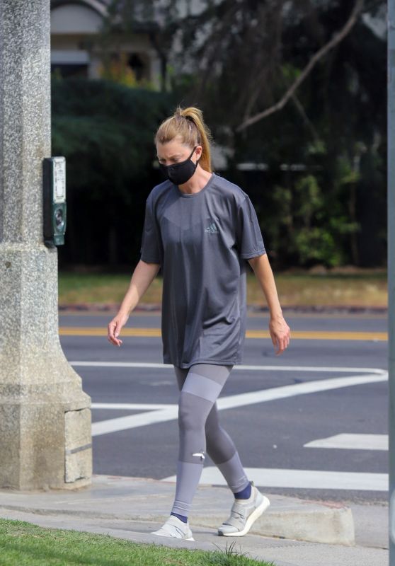 Ellen Pompeo Goes For a Hike in Los Feliz 06/23/2020