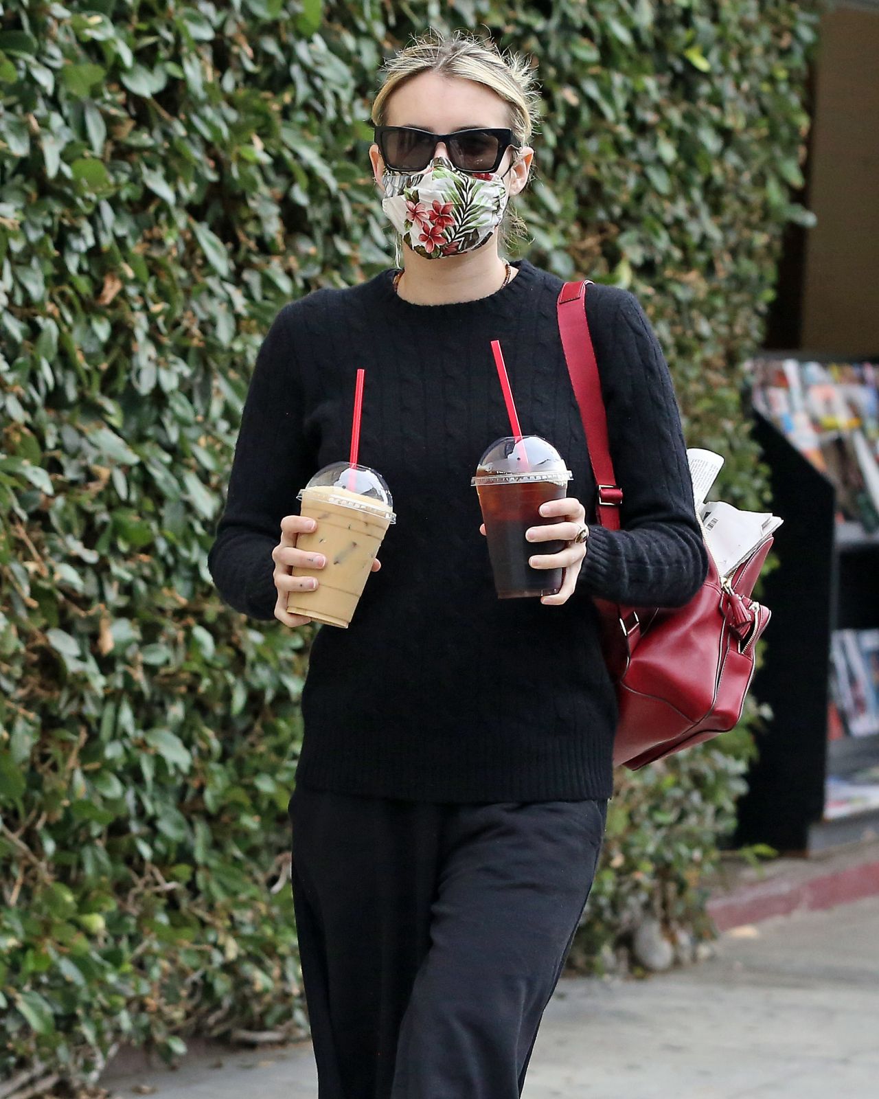 Emma Roberts - Getting Coffee in Los Angeles 06/05/2020 • CelebMafia