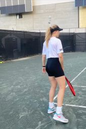 Eugenie Bouchard Practice - Back on a Clay Court, June 2020