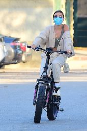 Hailey Bieber and Justin Bieber - Riding Electric Bikes in LA 06/14/2020