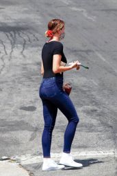 Ireland Baldwin in a Sheer Top and Tight Jeans - LA 06/19/2020