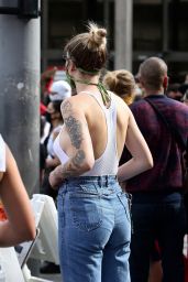 Ireland Baldwin in Fitted Tank Top and Denim 06/02/2020
