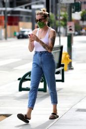 Ireland Baldwin in Fitted Tank Top and Denim 06/02/2020