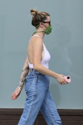 Ireland Baldwin in Fitted Tank Top and Denim 06/02/2020