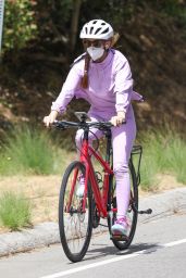 Isla Fisher - Riding Her Bike in LA 06/29/2020