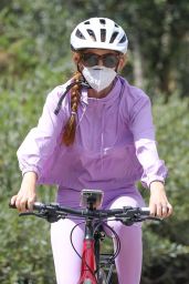 Isla Fisher - Riding Her Bike in LA 06/29/2020