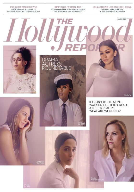 Jennifer Aniston, Zendaya, Reese Witherspoon and Helena Bonham Carter - The Hollywood Reporter 06/24/2020