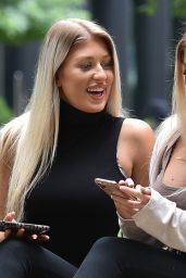 Jess Gale and Eve Gale - Leaving a Meeting in London 06/18/2020