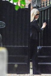 Kate Moss in a Flared Black Trousers and Jacket 06/17/2020