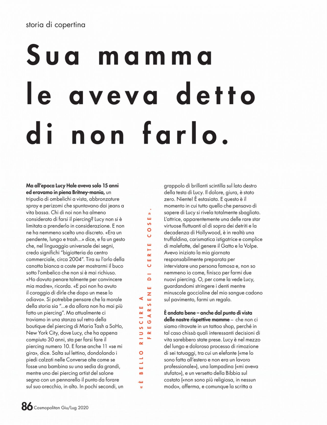 Lucy Hale – Cosmopolitan Magazine Italy June /July 2000 Issue • CelebMafia