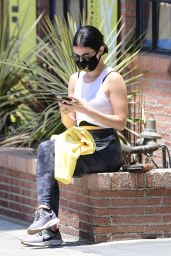 Lucy Hale in Tights - Los Angeles 06/23/2020