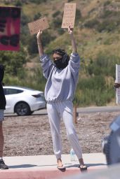 Madison Beer - Peaceful Protest in Malibu 06/03/2020