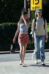 Margaret Qualley and Rainey Qualley – Walking in Hollywood 06/13/2020