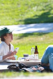 Margaret Qualley - Pan Pacific Park in LA 06/27/2020 • CelebMafia