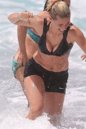Michelle Hunziker in Bikini - Beach in Varigotti 06/06/2020