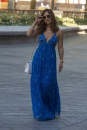 Myleene Klass in a Blue Maxi-Dress 06/01/2020