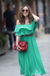 Myleene Klass in Strapless Green Dress - London 06/13/2020