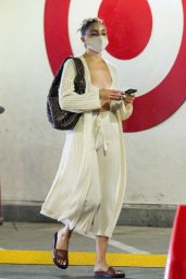 Olivia Culpo Street Style - Leaving Blushington Nails in Beverly Hills