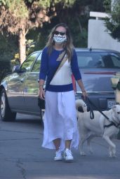 Olivia Wilde - Walking Her Dog in LA 06/07/2020
